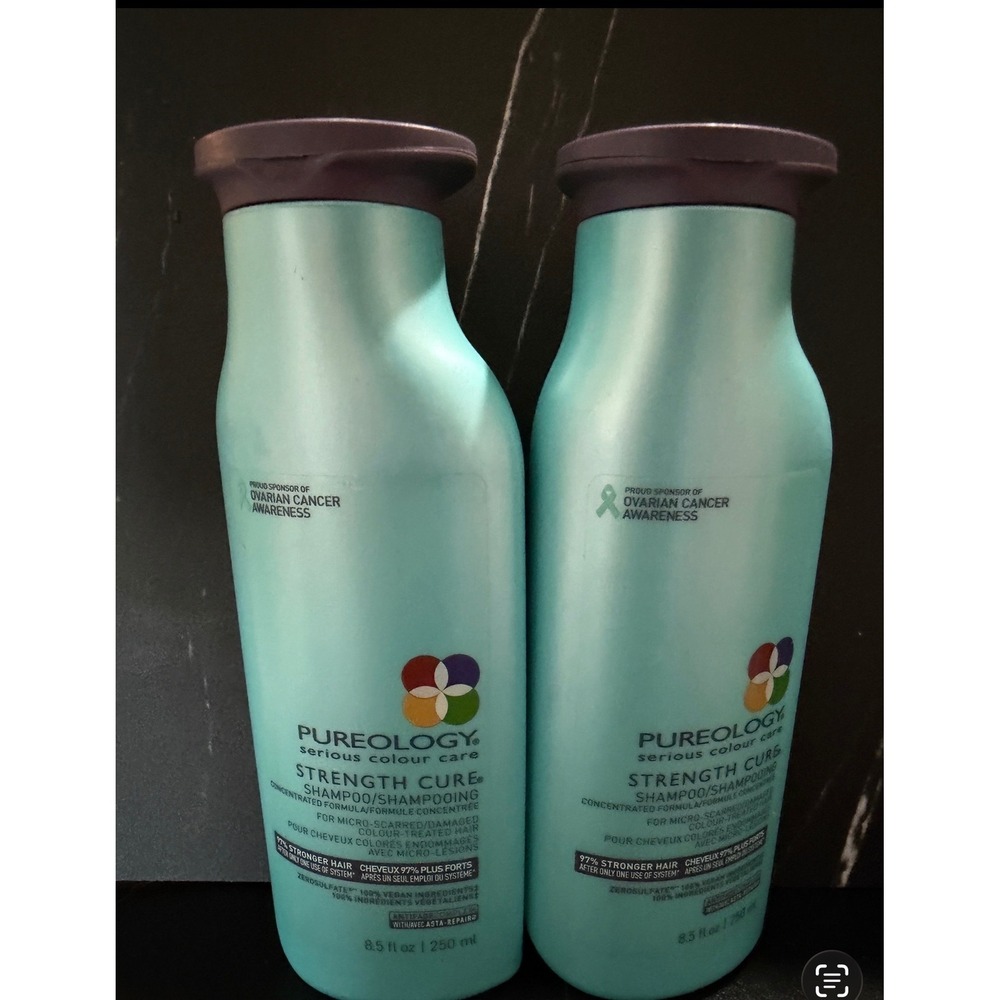 Pureology Strength Cure Shampoo Hair Care 2 Pack Sulfate Free Vegan